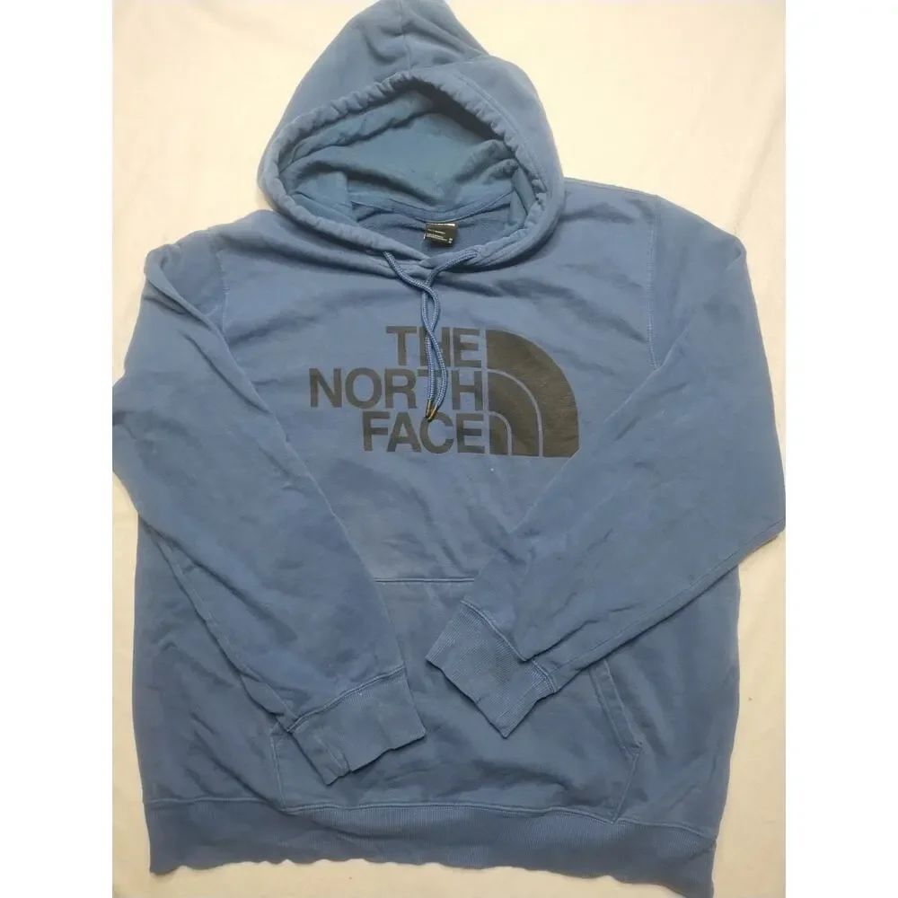 The North Face Men’s Blue Solid Pullover Hoodie The North Face Men's